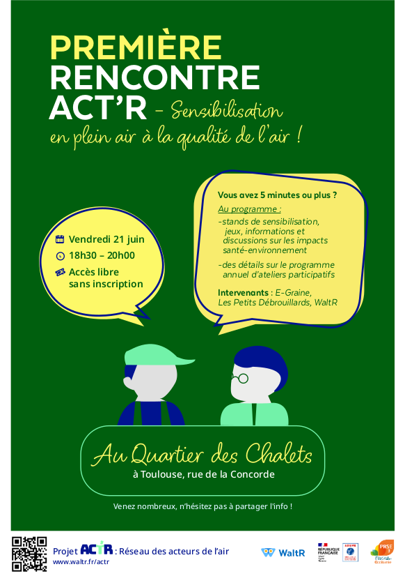 Flyer 1ere rencontre ACT'R au quartier des Chalets