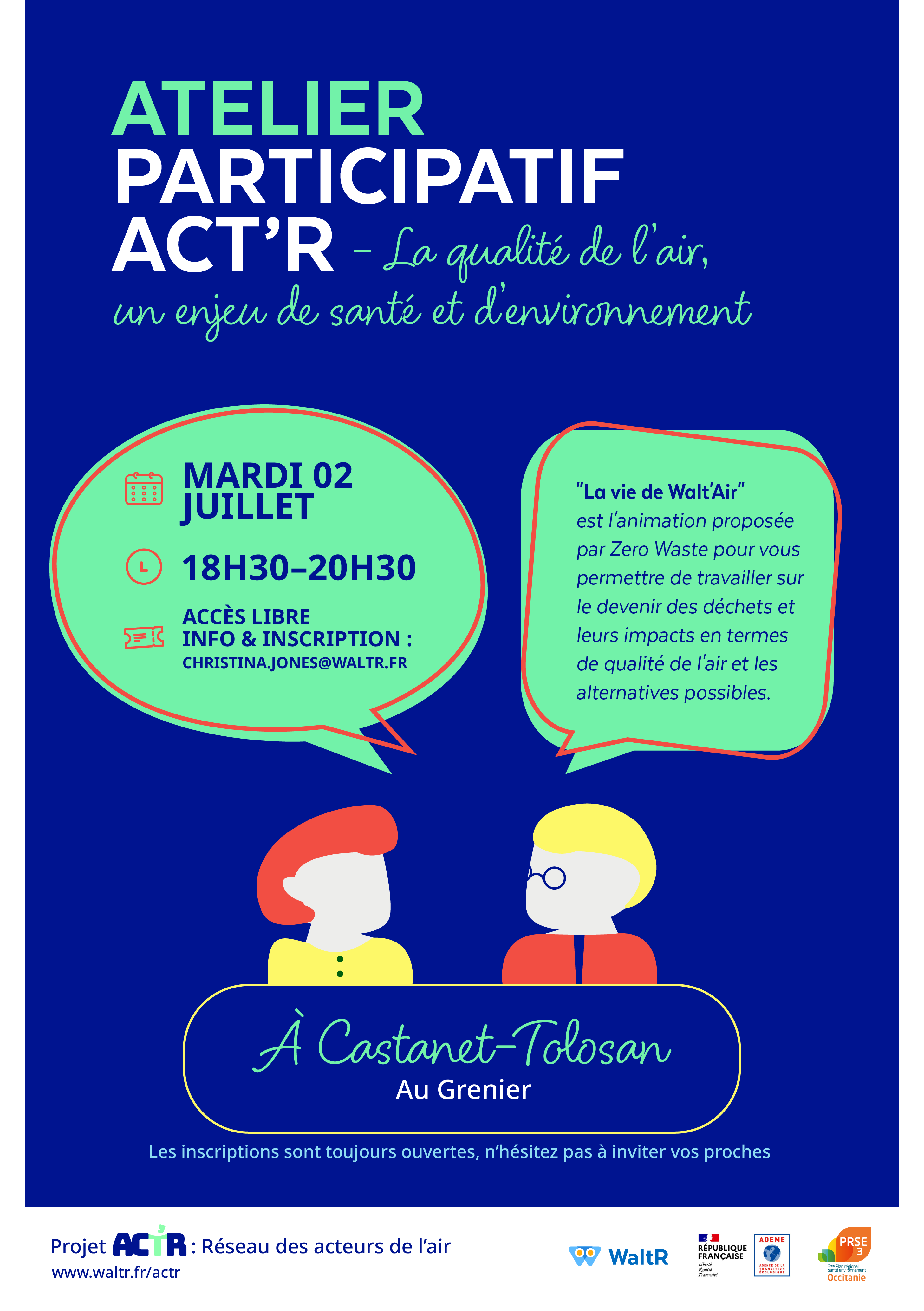 Flyer atelier ACT'R n°1 à Castanet