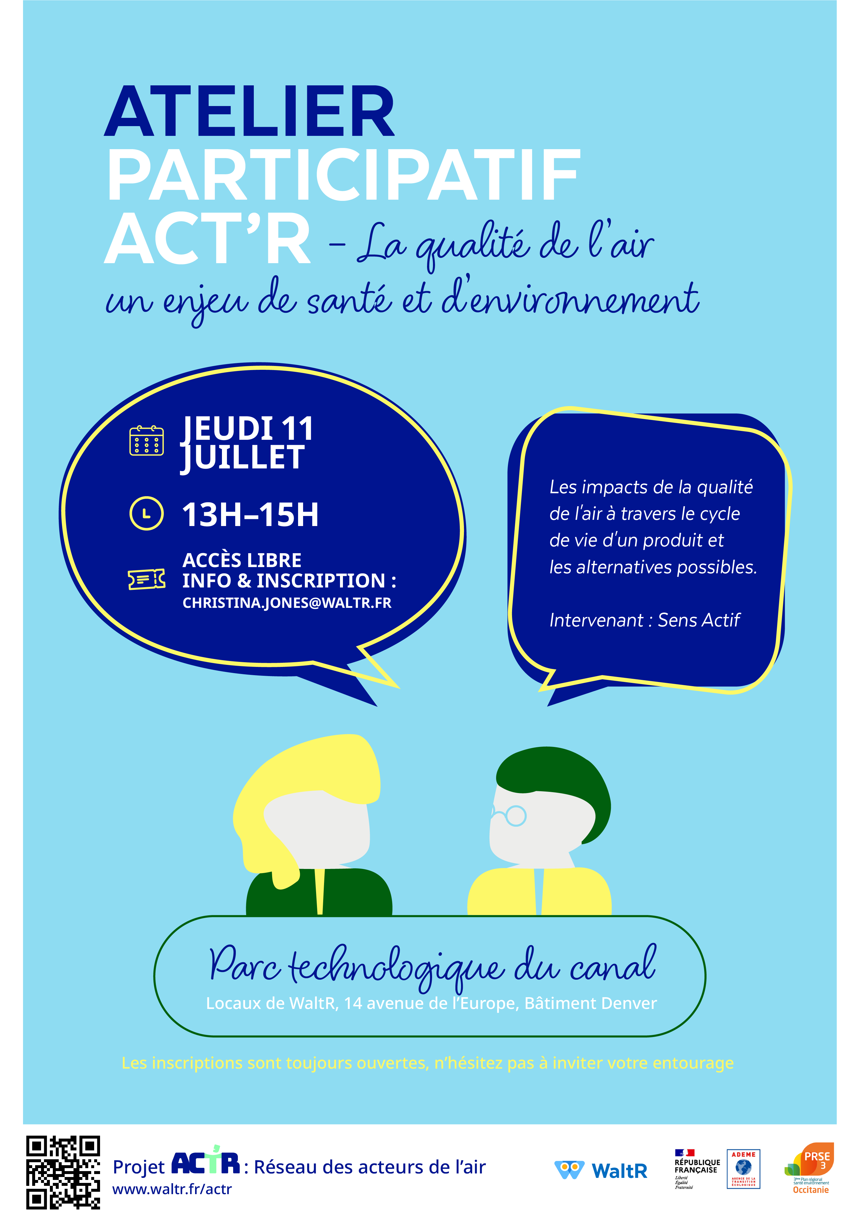 Flyer atelier ACT'R n°1 à Ramonville