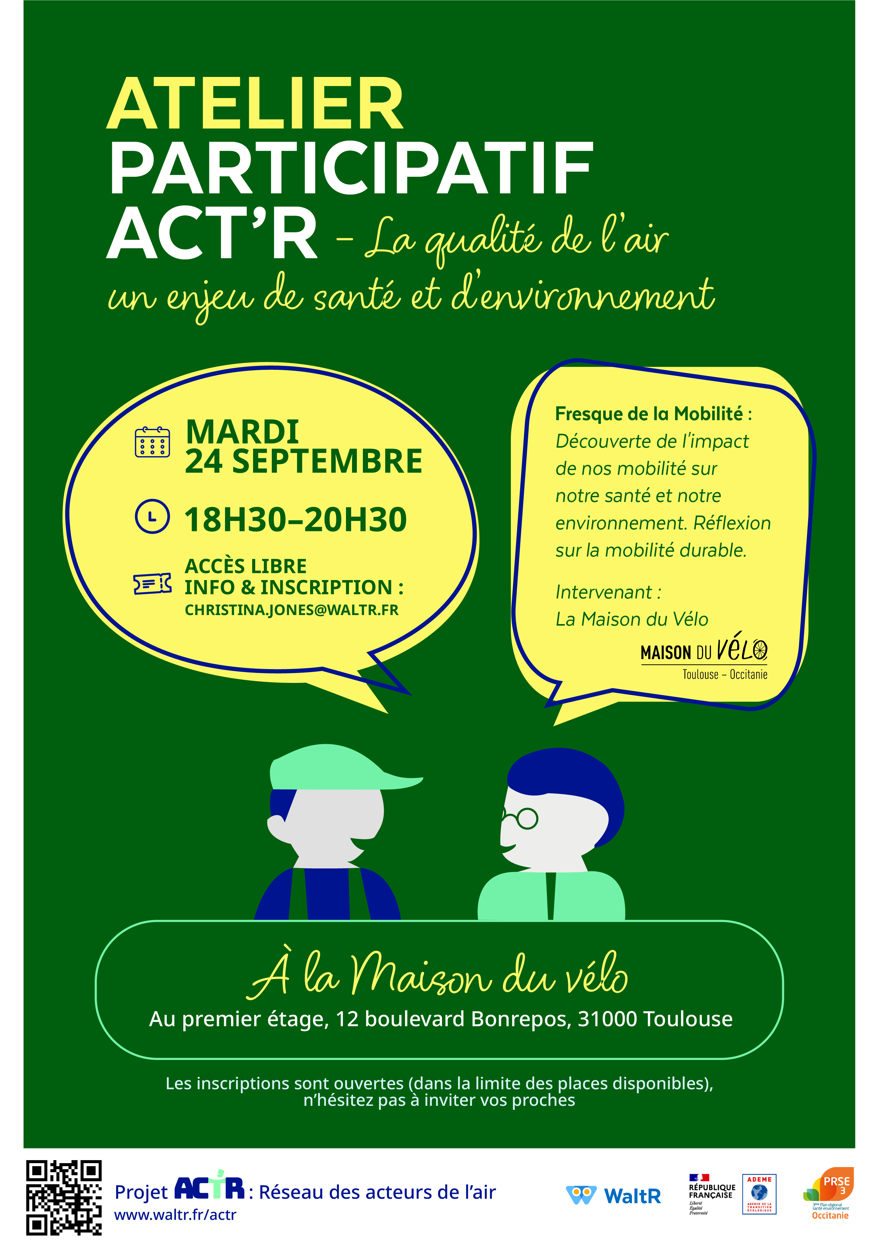 Flyer atelier ACT'R n°2 au quartier des Chalets