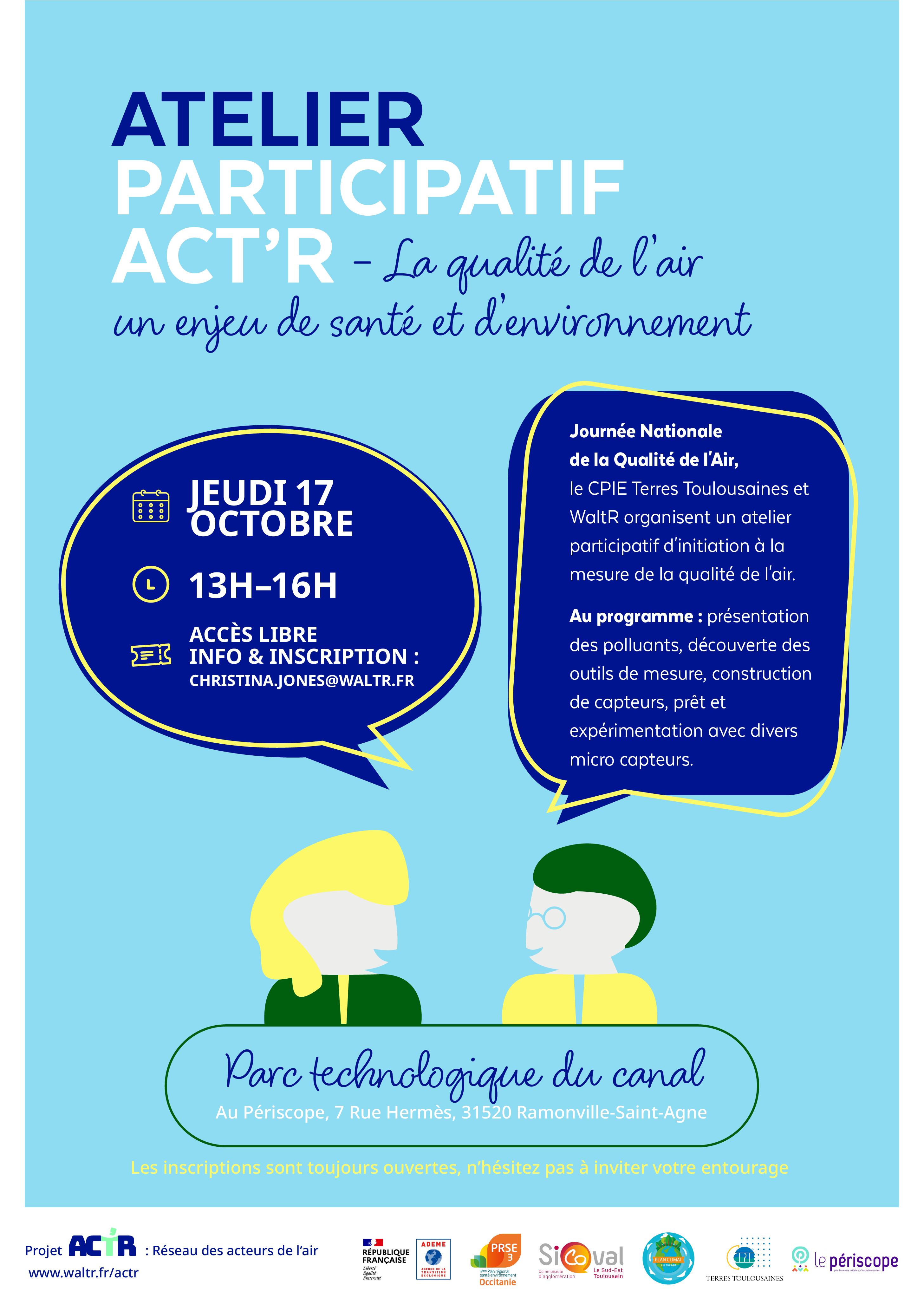 Flyer atelier ACT'R n°3 à Ramonville