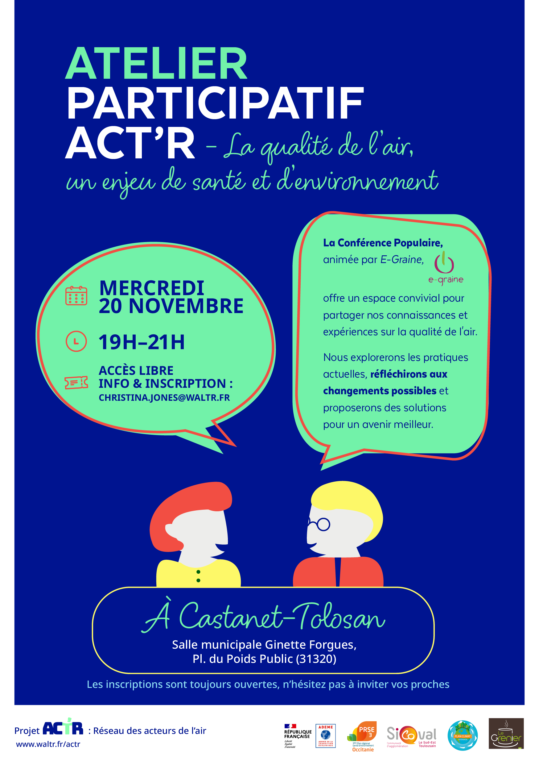 Flyer atelier ACT'R n°4 à Castanet