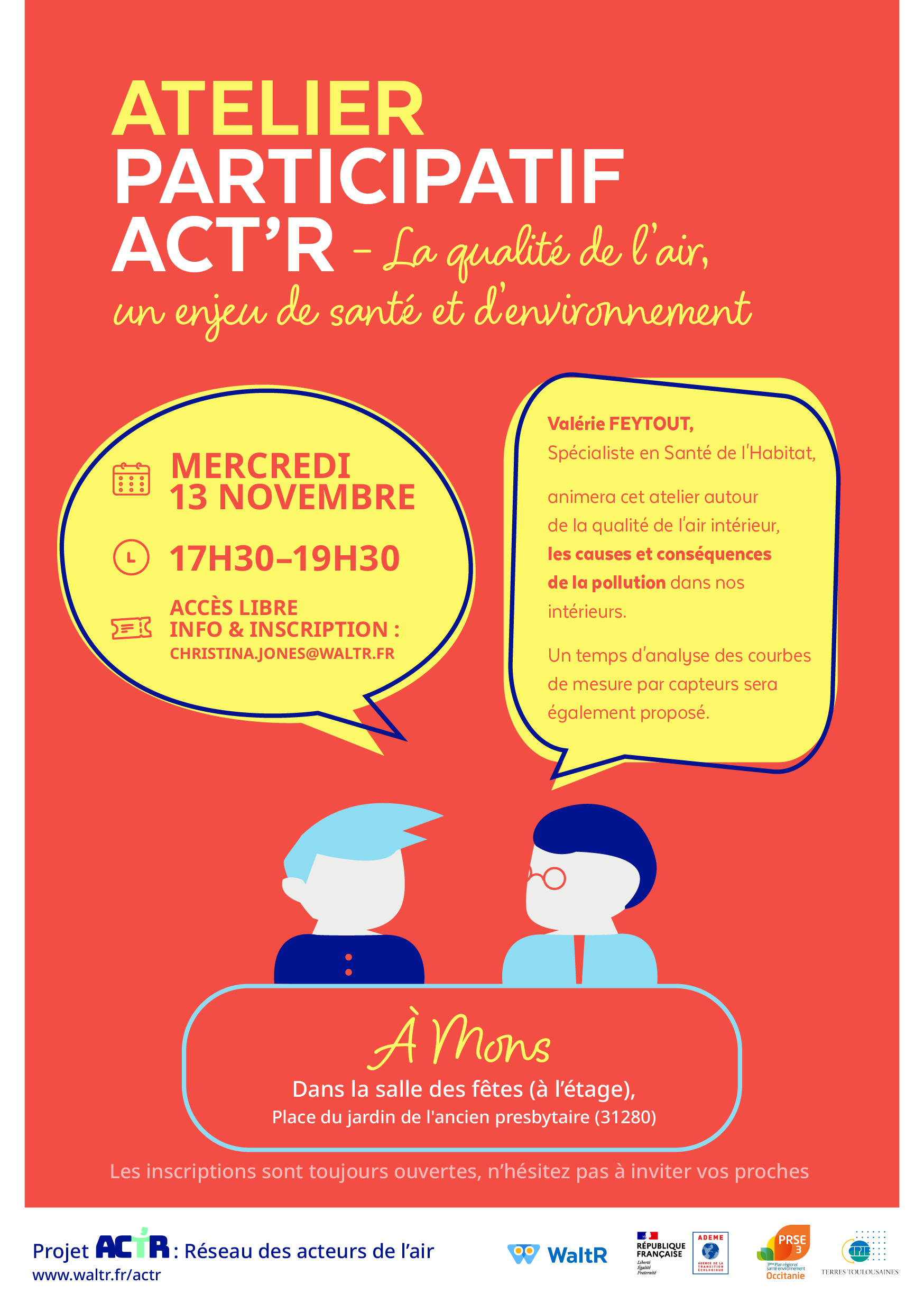 Flyer atelier ACT'R n°4 à Mons