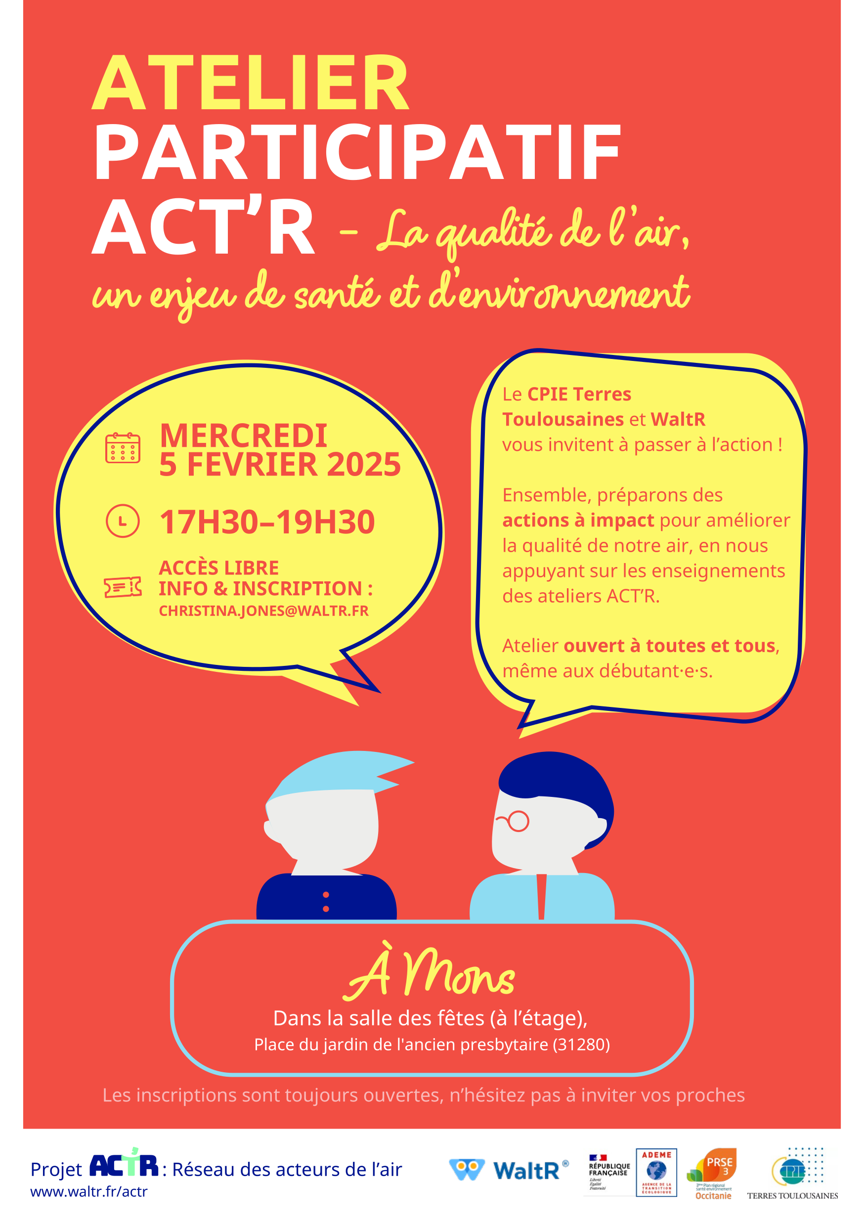 Flyer atelier ACT'R n°7 à Mons